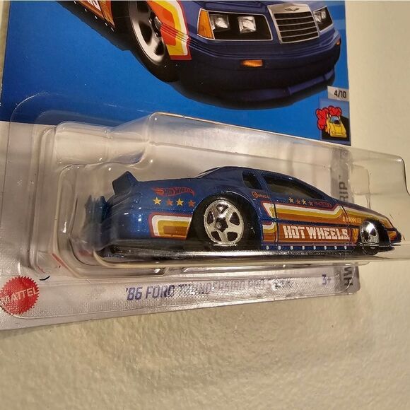2023 Hot Wheels Blue 86 Ford Thunderbird Pro Stock - Picture 2 of 5